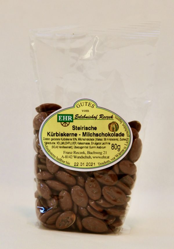 Steirische Kürbiskerne Milchschokolade